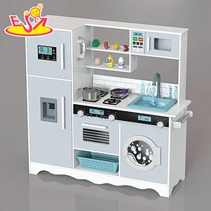 تصميم جديد معكرون لعبة مطبخ خشبية لطيفة للأطفال W10C582