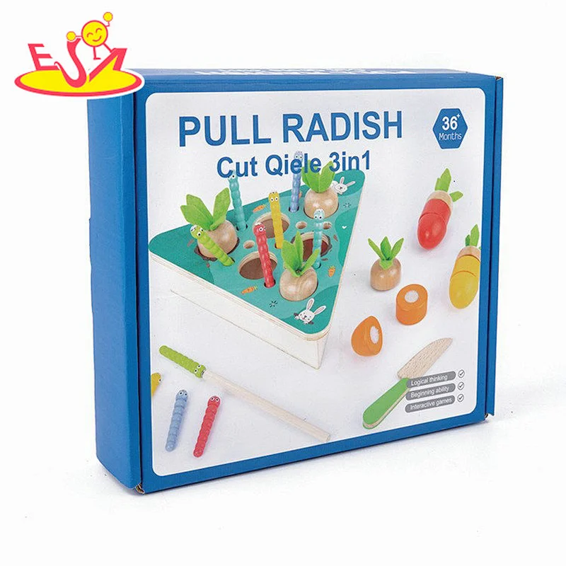 Neues Design Macaron niedliches hölzernes Spielküchenspielzeug für Kinder W10C582