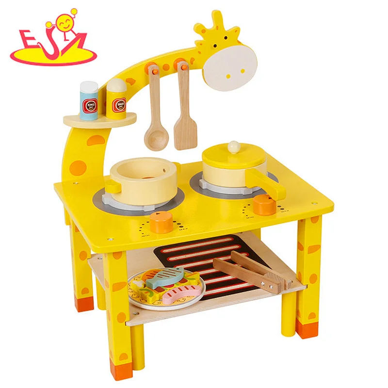 Modern Wooden Play Kitchen Set Educational Cooking Pretend Play For Kids W10C755