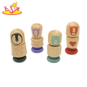 Neues Design Macaron niedliches hölzernes Spielküchenspielzeug für Kinder W10C582