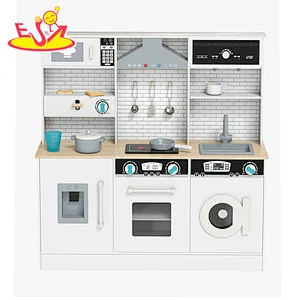 تصميم جديد معكرون لعبة مطبخ خشبية لطيفة للأطفال W10C582