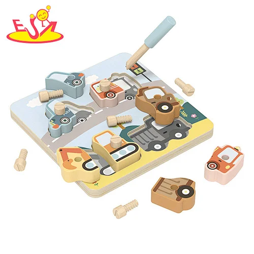 تصميم جديد معكرون لعبة مطبخ خشبية لطيفة للأطفال W10C582