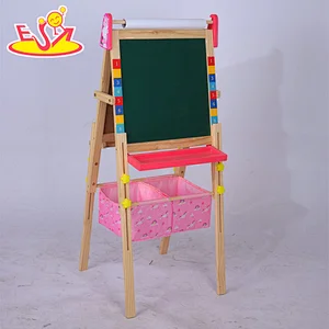 High Quality Double-sided Art Easel Adjustable Wooden Drawing Board For Kids W12B232
