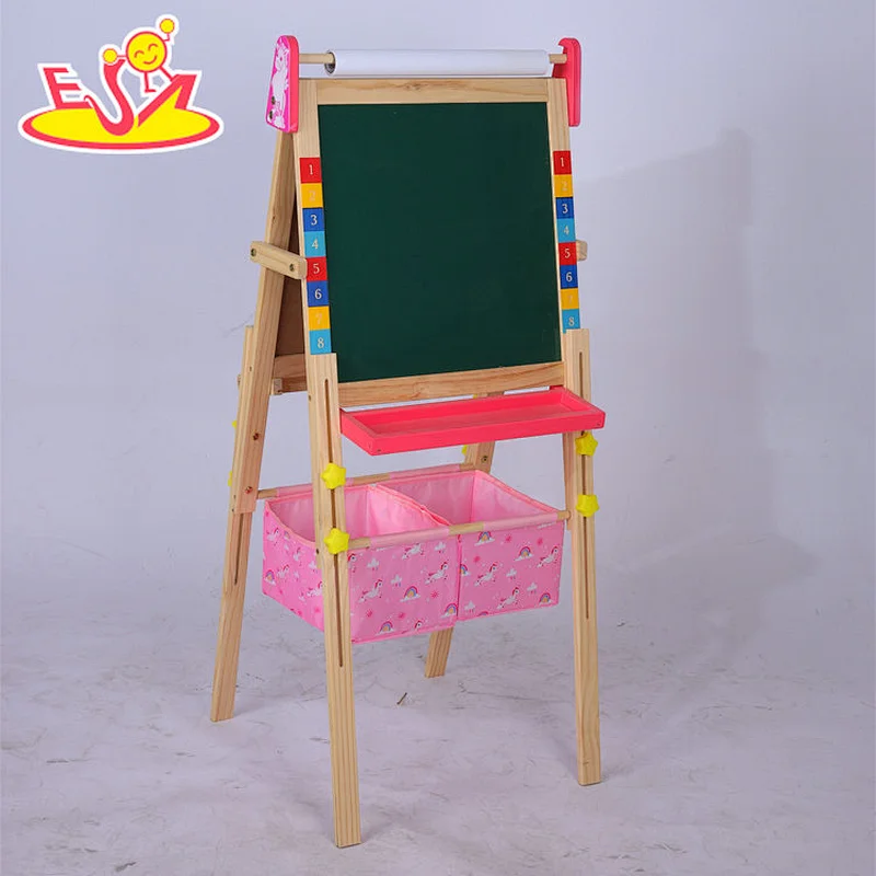 High Quality Double-sided Art Easel Adjustable Wooden Drawing Board For Kids W12B232