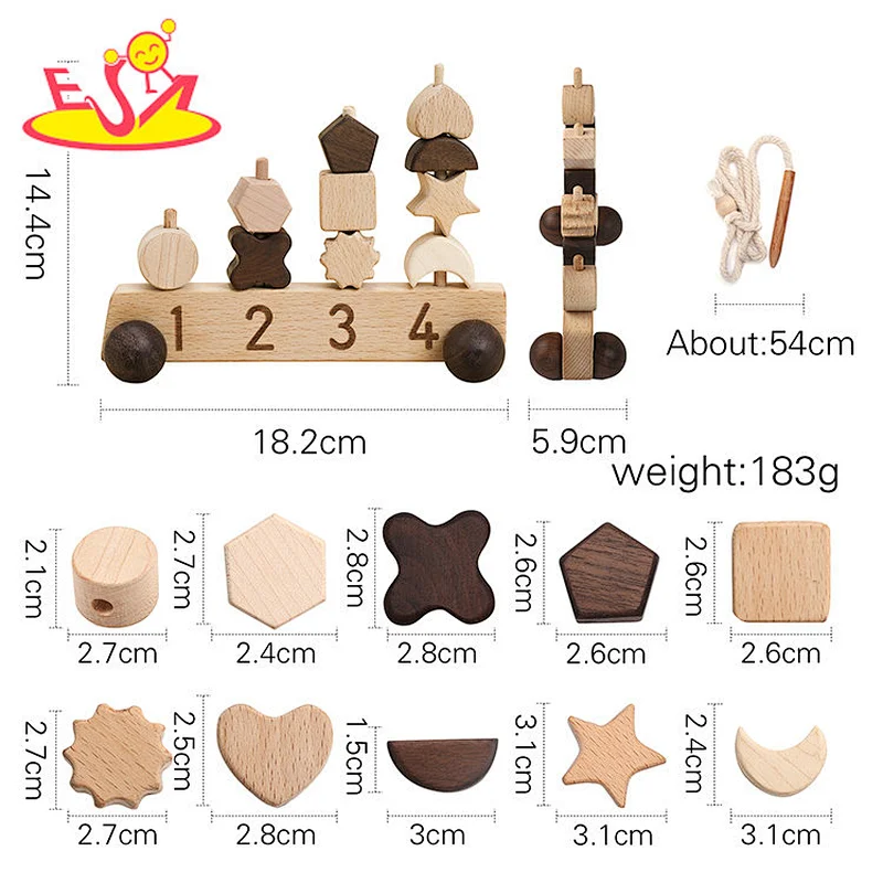 Neues Design Macaron niedliches hölzernes Spielküchenspielzeug für Kinder W10C582