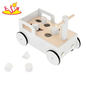 2 In 1 Shape Sorting Toy Mulfunctional Wooden Push Walker For Baby W16E208