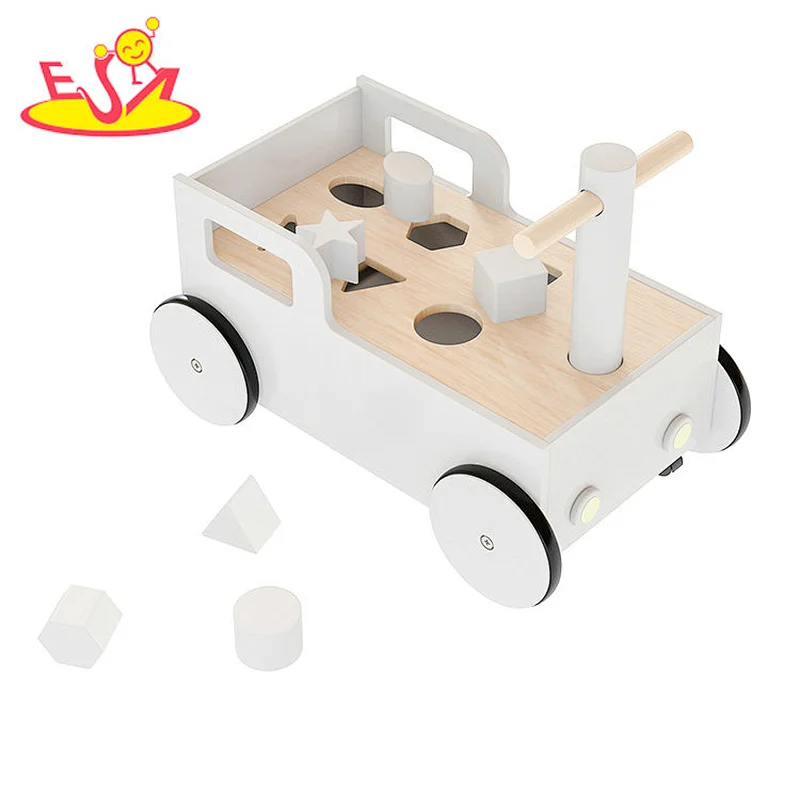 2 In 1 Shape Sorting Toy Mulfunctional Wooden Push Walker For Baby W16E208