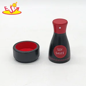 High Quality Pretend Role Play Simulation Wooden Sushi Set Toy For Kids W10D616