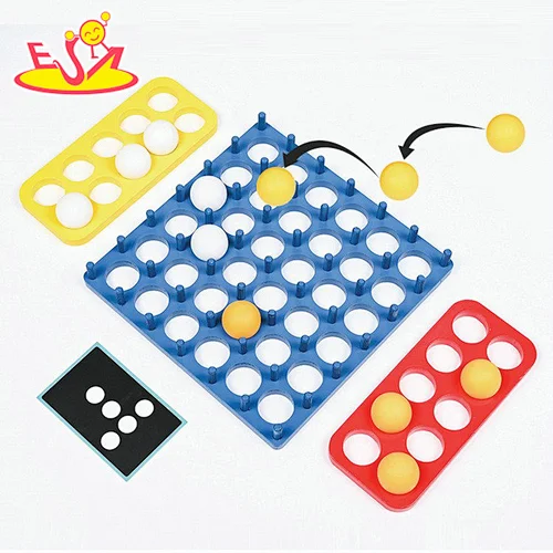 Funny Desktop Parent-child Interactive Game Wooden Boucing Ball Toy For Kids W01A537