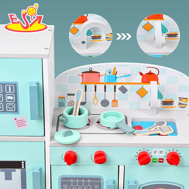 Neues Design Macaron niedliches hölzernes Spielküchenspielzeug für Kinder W10C582