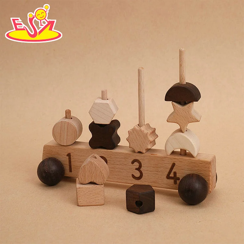 Neues Design Macaron niedliches hölzernes Spielküchenspielzeug für Kinder W10C582