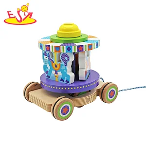 تصميم جديد معكرون لعبة مطبخ خشبية لطيفة للأطفال W10C582