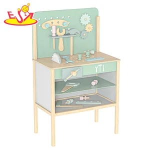 New Arrival Pretend Play Assembly Tool Kit Wooden Workench Toy For Kids W03D217