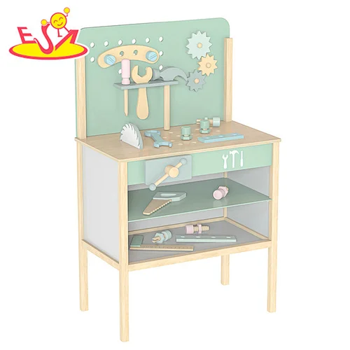 تصميم جديد معكرون لعبة مطبخ خشبية لطيفة للأطفال W10C582