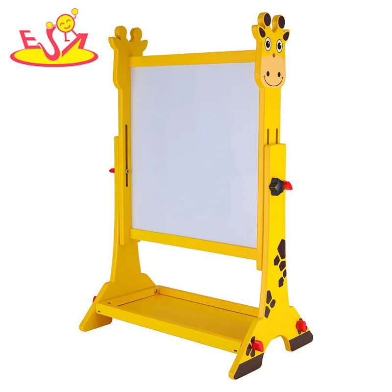 New Design Height Adjustable Standing Drawing Board Wooden Art Easel For Kids W12B230