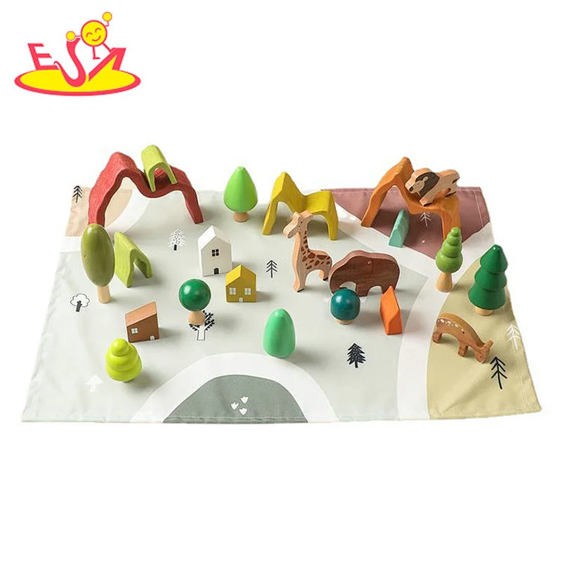 Neues Design Macaron niedliches hölzernes Spielküchenspielzeug für Kinder W10C582
