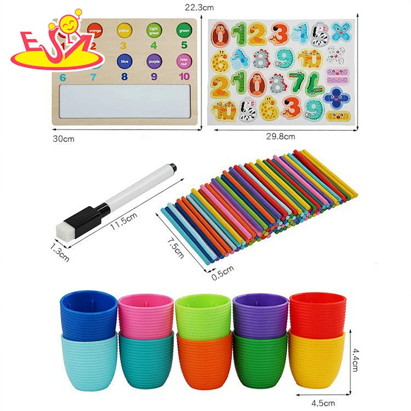 Nuevo diseño Macaron lindo juguete de cocina de madera para niños W10C582