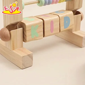 Nuevo diseño Macaron lindo juguete de cocina de madera para niños W10C582