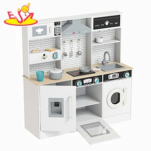 تصميم جديد معكرون لعبة مطبخ خشبية لطيفة للأطفال W10C582