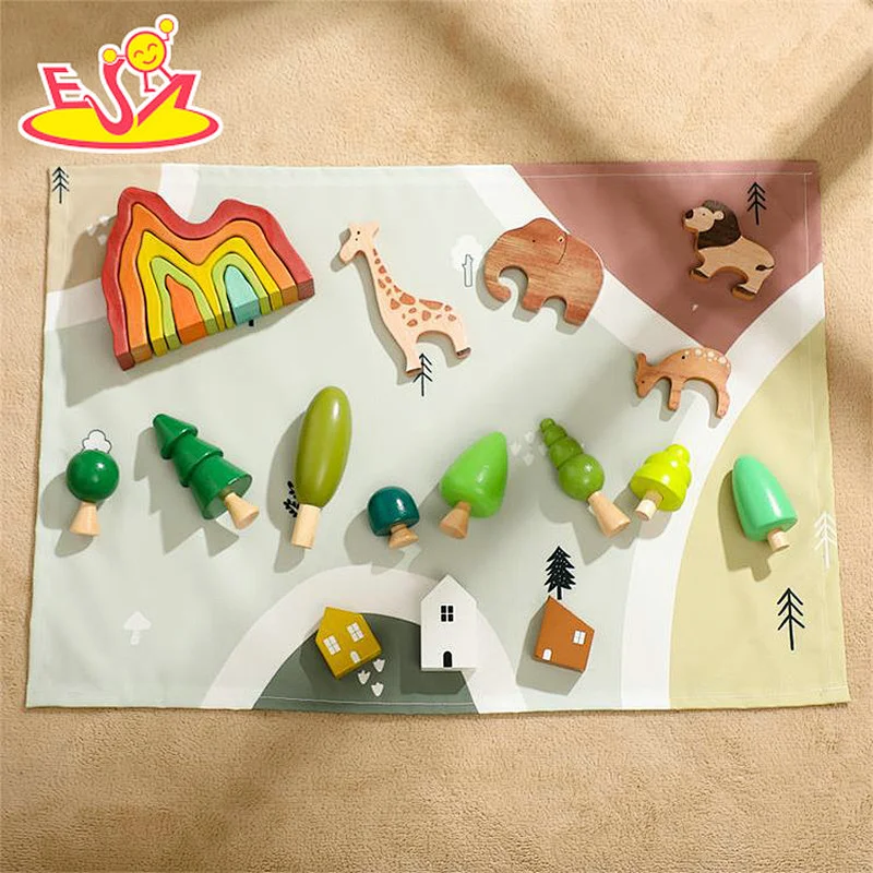 Neues Design Macaron niedliches hölzernes Spielküchenspielzeug für Kinder W10C582