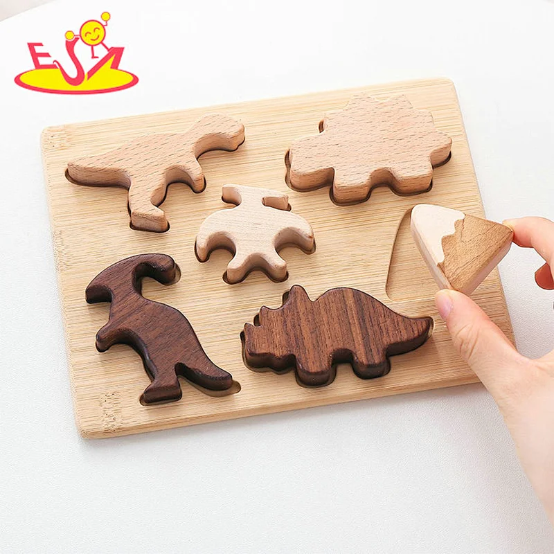 Hot Sale Educational Balance Toy Wooden Animal Stacking Blocks For Kids W13D415