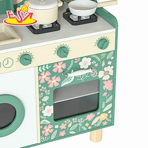 Nuevo diseño Macaron lindo juguete de cocina de madera para niños W10C582