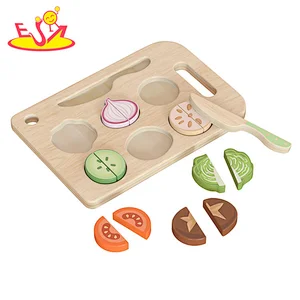 Creative Cooking Pretend Play Wooden Cutting Vegetable Board For Kids W14A354