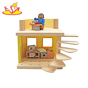 تصميم جديد معكرون لعبة مطبخ خشبية لطيفة للأطفال W10C582