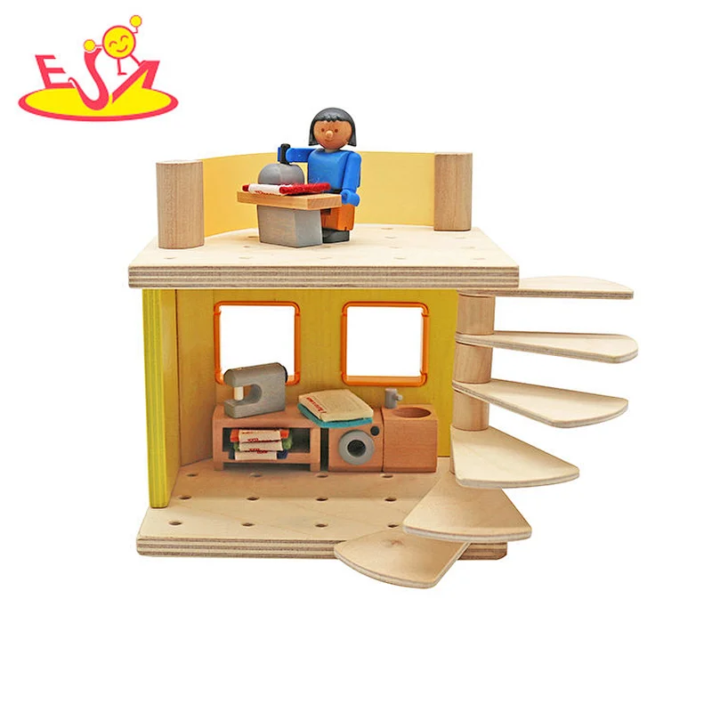 تصميم جديد معكرون لعبة مطبخ خشبية لطيفة للأطفال W10C582