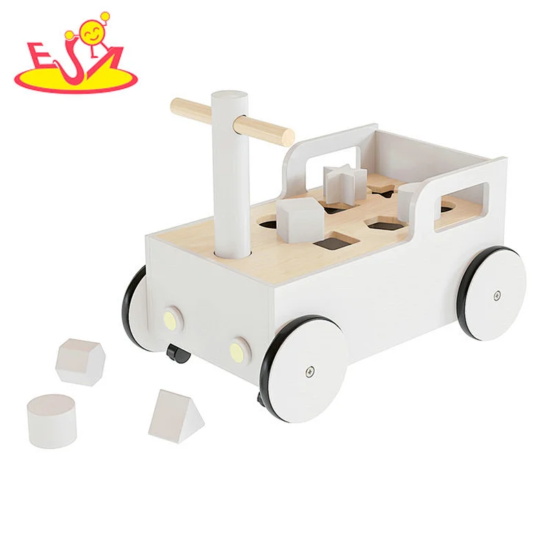 2 In 1 Shape Sorting Toy Mulfunctional Wooden Push Walker For Baby W16E208