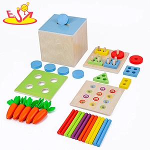 Nuevo diseño Macaron lindo juguete de cocina de madera para niños W10C582