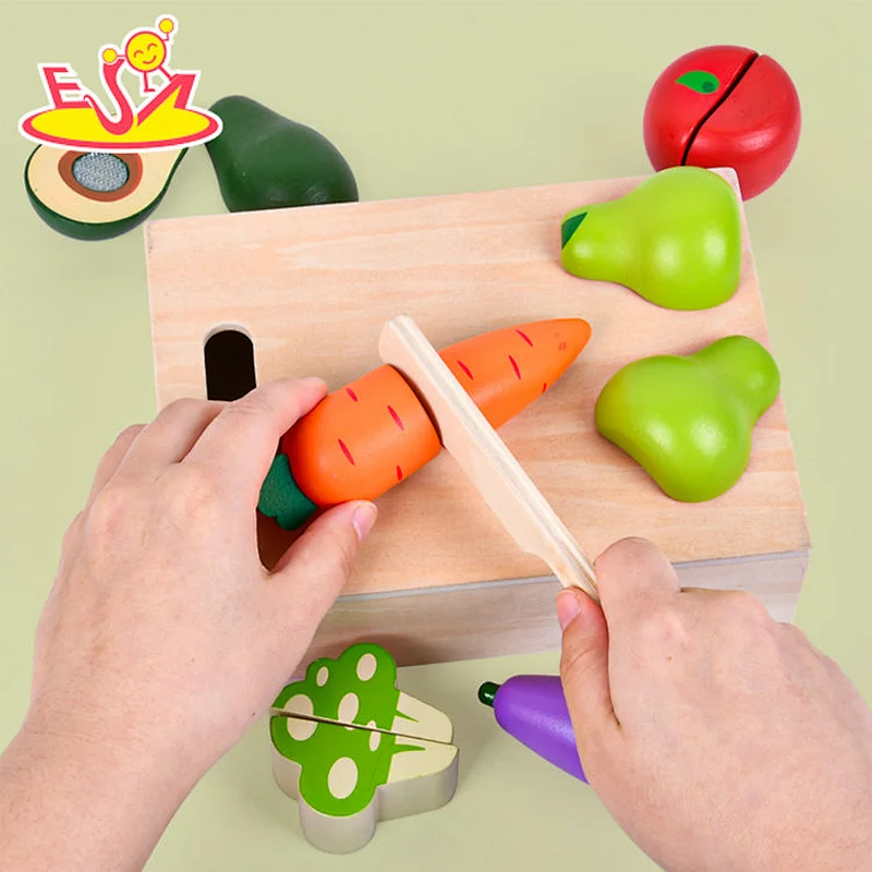 Nuevo diseño Macaron lindo juguete de cocina de madera para niños W10C582