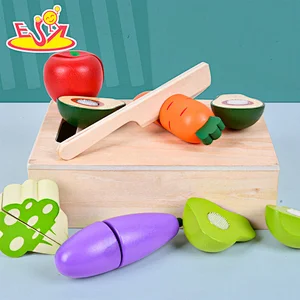 Nuevo diseño Macaron lindo juguete de cocina de madera para niños W10C582