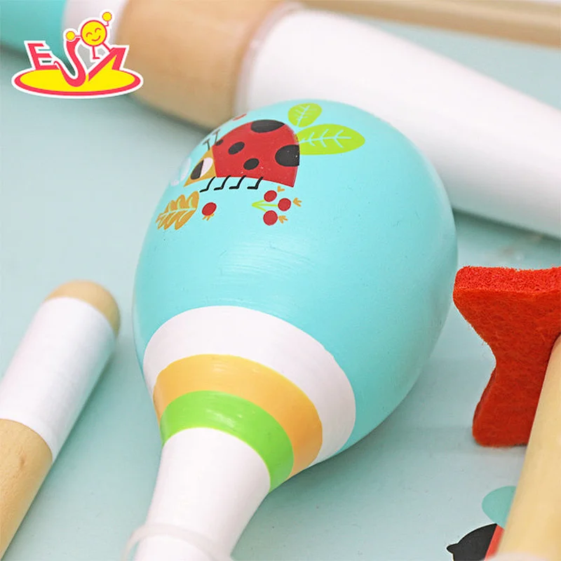 Nuevo diseño Macaron lindo juguete de cocina de madera para niños W10C582