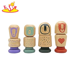 Neues Design Macaron niedliches hölzernes Spielküchenspielzeug für Kinder W10C582