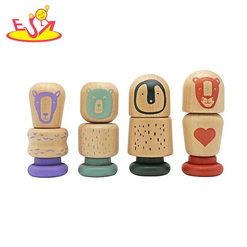 Neues Design Macaron niedliches hölzernes Spielküchenspielzeug für Kinder W10C582
