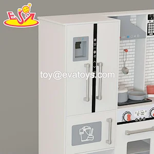 تصميم جديد معكرون لعبة مطبخ خشبية لطيفة للأطفال W10C582
