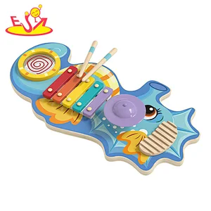 Customize Musical Instrument Wooden Hippocampus xylophone for kids W07A228