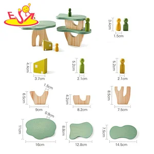 تصميم جديد معكرون لعبة مطبخ خشبية لطيفة للأطفال W10C582
