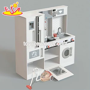 تصميم جديد معكرون لعبة مطبخ خشبية لطيفة للأطفال W10C582