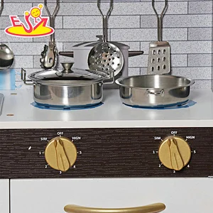 Nuevo diseño Macaron lindo juguete de cocina de madera para niños W10C582