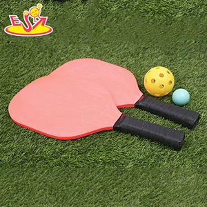 Hot Selling Outdoor Sports Game Wooden Pickleball Paddle With Customize W01C002