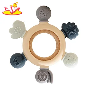 High Quality Educational Musical Beech Wooden Sand Hammer Toy For Kids W07I199
