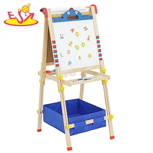 Popular Double-sided Easel Adjustable Wooden Magnetic Drawing Board For Kids W12B240