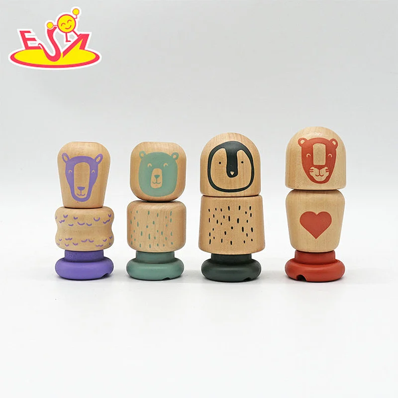 Neues Design Macaron niedliches hölzernes Spielküchenspielzeug für Kinder W10C582
