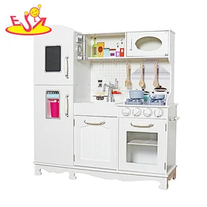 2023 New Upgrade stove big wooden toy kitchen with lights and sounds W10C409O
