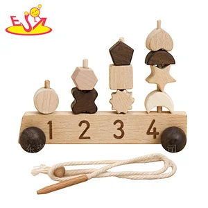 Neues Design Macaron niedliches hölzernes Spielküchenspielzeug für Kinder W10C582