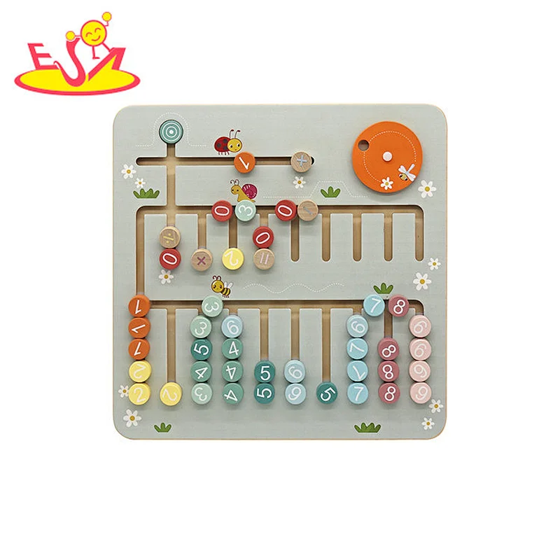 Popular 9 Pcs Pretend Play Kitchen Toys Wooden Play Food Set For Kids W10D684