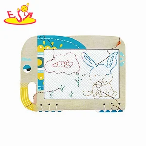New Design Standing Drawing Board 4-Sided Adjustable Wooden Easel For Kids W12B248
