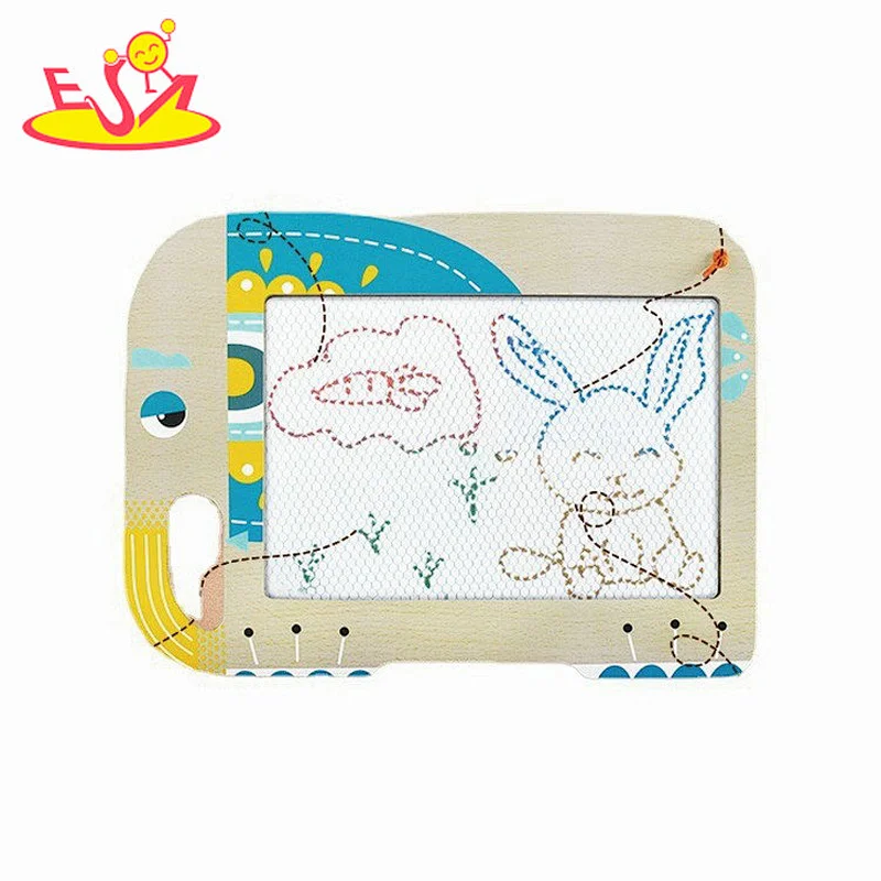 New Design Standing Drawing Board 4-Sided Adjustable Wooden Easel For Kids W12B248